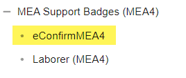 Login to EnergyU and view the hierarchy. If your company has an eConfirm level, your company uses eConfirm Badges.